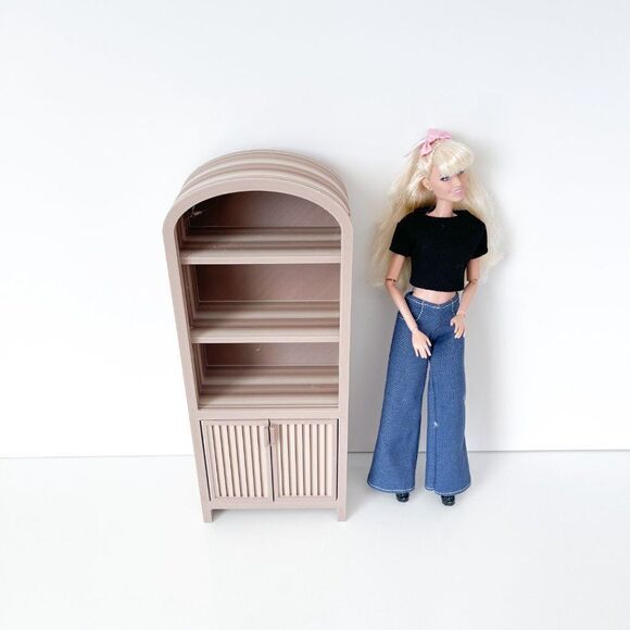 Armoire for Dolls 1:6 Scale Wood-Look Furniture 12” Barbie Integrity Blythe - Picture 7 of 7